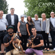Group of people posing for group photo