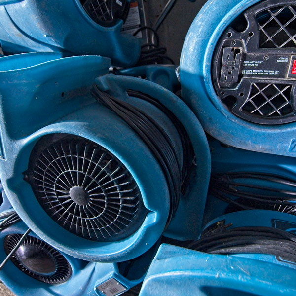 stack of industrial driers